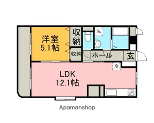 ユーミーマンションバウムⅠ号館【2階】の間取り