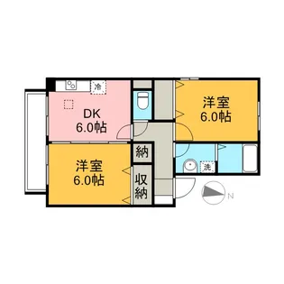 エスペランサA【2階】の間取り