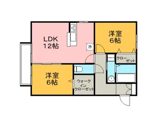 サンメゾン下郡Ⅱ【2階】の間取り