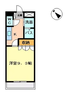 エール モーヴ ボヌール【00103号室】の間取り