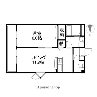 プレミール11番館【306号室】の間取り