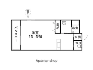 ベルドミール1番館【107号室】の間取り