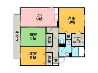 アビテ二千花【2階】の間取り