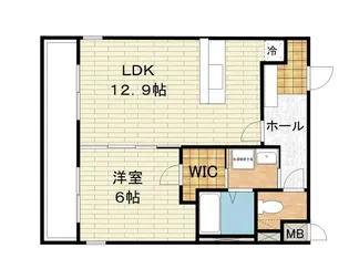 エスポワールわさだ【2階】の間取り