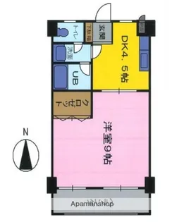 エクセル悦和3【5階】の間取り