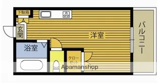 プレセランス大分【206号室】の間取り