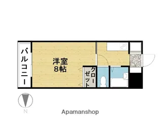 カステーロ・ヴェルデ【407号室】の間取り