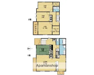 大分県大分市東原1丁目【一戸建】の間取り