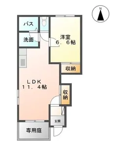 スターテラス 小池原【00101号室】の間取り