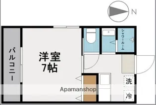 コーポSOGA【201号室】の間取り