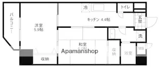 セゾン舞鶴【7階】の間取り