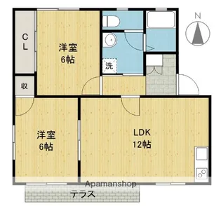 リリパットアーミー【B101号室】の間取り