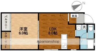 メゾン山一【105号室】の間取り