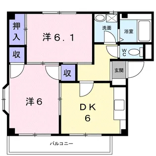 カーサ・シゲル【2階】の間取り