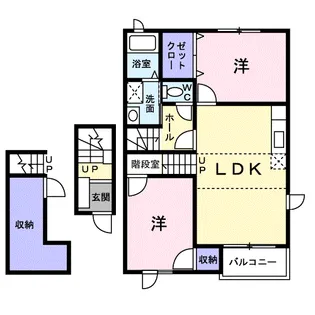 アルティープラノA【2階】の間取り