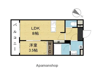 アージョスパジオ上野丘【2階】の間取り