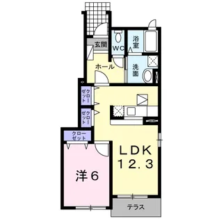 プロムナード里Ⅰ【1階】の間取り