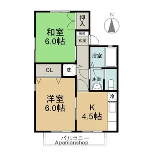 シャルマンルーチェ【201号室】の間取り