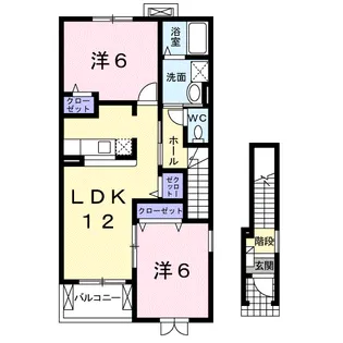 エスペランサ【2階】の間取り