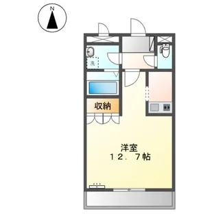 プロスパー 横尾【00205号室】の間取り
