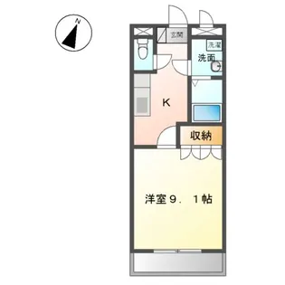 アンド ・ ユー大道【2階】の間取り