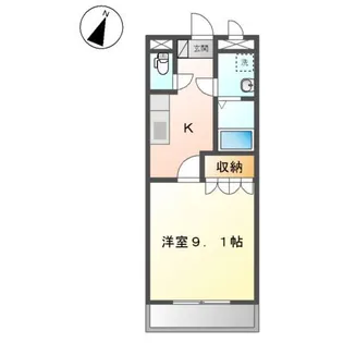 アンド ・ ユー大道【2階】の間取り