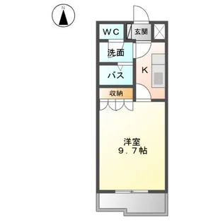 コンフォール錦【1階】の間取り