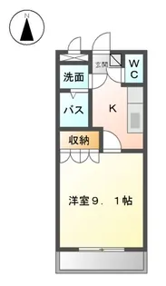 ガーデン ヒルズ【00206号室】の間取り