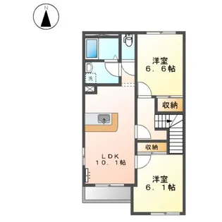 ウッドヒル【00201号室】の間取り