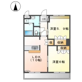 プランドールMERA【1階】の間取り