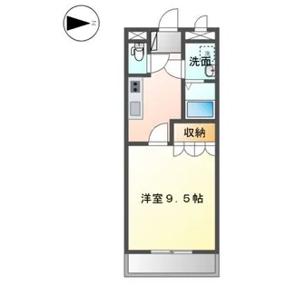 メルヴェーユ 宮崎【00105号室】の間取り