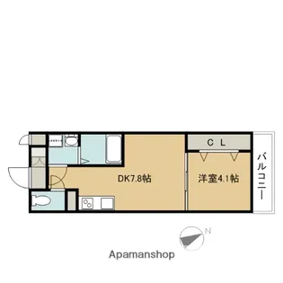 グランツ森町【305号室】の間取り