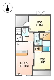 ライフフィールド【00203号室】の間取り