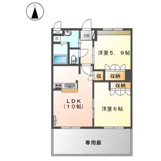 ブルー スカイ【00103号室】の間取り