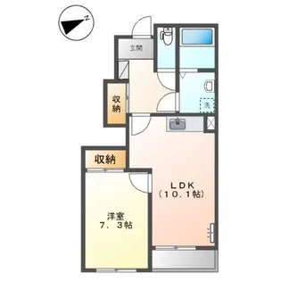 サンローズ蛍【00103号室】の間取り
