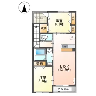 アクティブ【2階】の間取り
