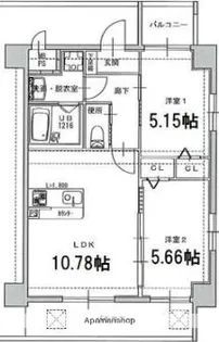 JET BLD GALLERIA【4階】の間取り