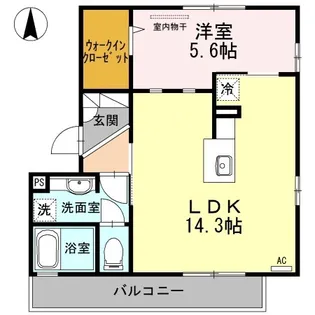 セジュール山野草【2階】の間取り