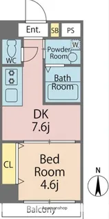 LA BRISE DOUCE【7階】の間取り