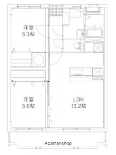 オレンジハウス【3階】の間取り