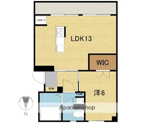 LEAF【402号室】の間取り