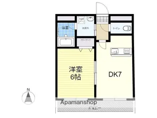 アージョスパジオ壱番館【402号室】の間取り