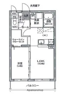 ロゼア鶴崎駅前【1階】の間取り
