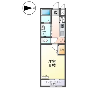 パラシオ明野【1階】の間取り