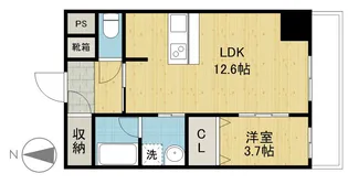 トレステーラ顕徳【5階】の間取り