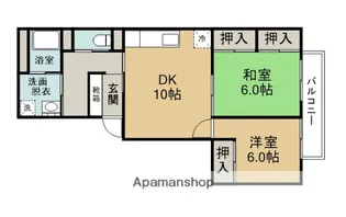 竹中ビル【201号室】の間取り