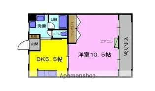 エクセル悦和5【1階】の間取り