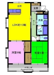 エクセル悦和8【201号室】の間取り