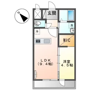 サン・ディライト下判田【202号室】の間取り