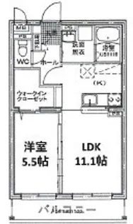 エムズフェルト 大在北【2階】の間取り